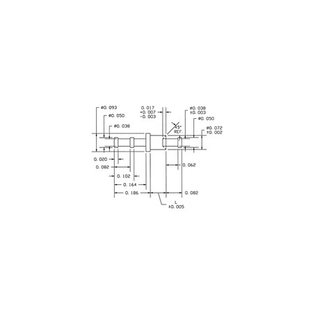 Concord Electronics MIL NON-INS FEED THRU (TURRET/DBLTURRET) TERM, 15R-502-2-05-100 15R-502-2-05